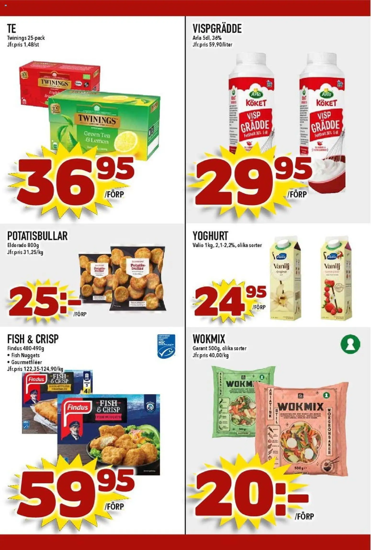Matdax reklamblad aktuell från 19.01.2026 | Sida: 19 | Produkter: Visp, Yoghurt, Potatis, Vispgrädde
