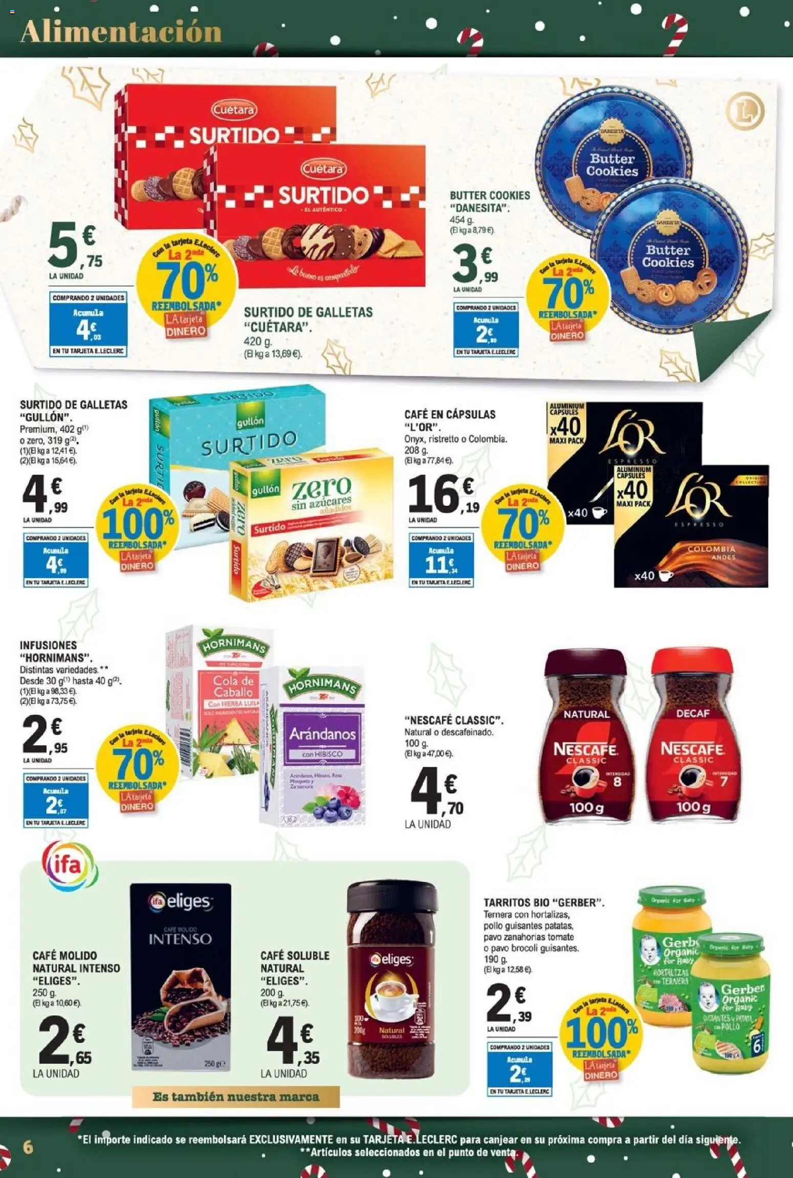 E.Leclerc folleto │ válido desde el 03.12.2025 | Página: 6 | Productos: Café, Tableta, Galletas, Μηχανή καφέ