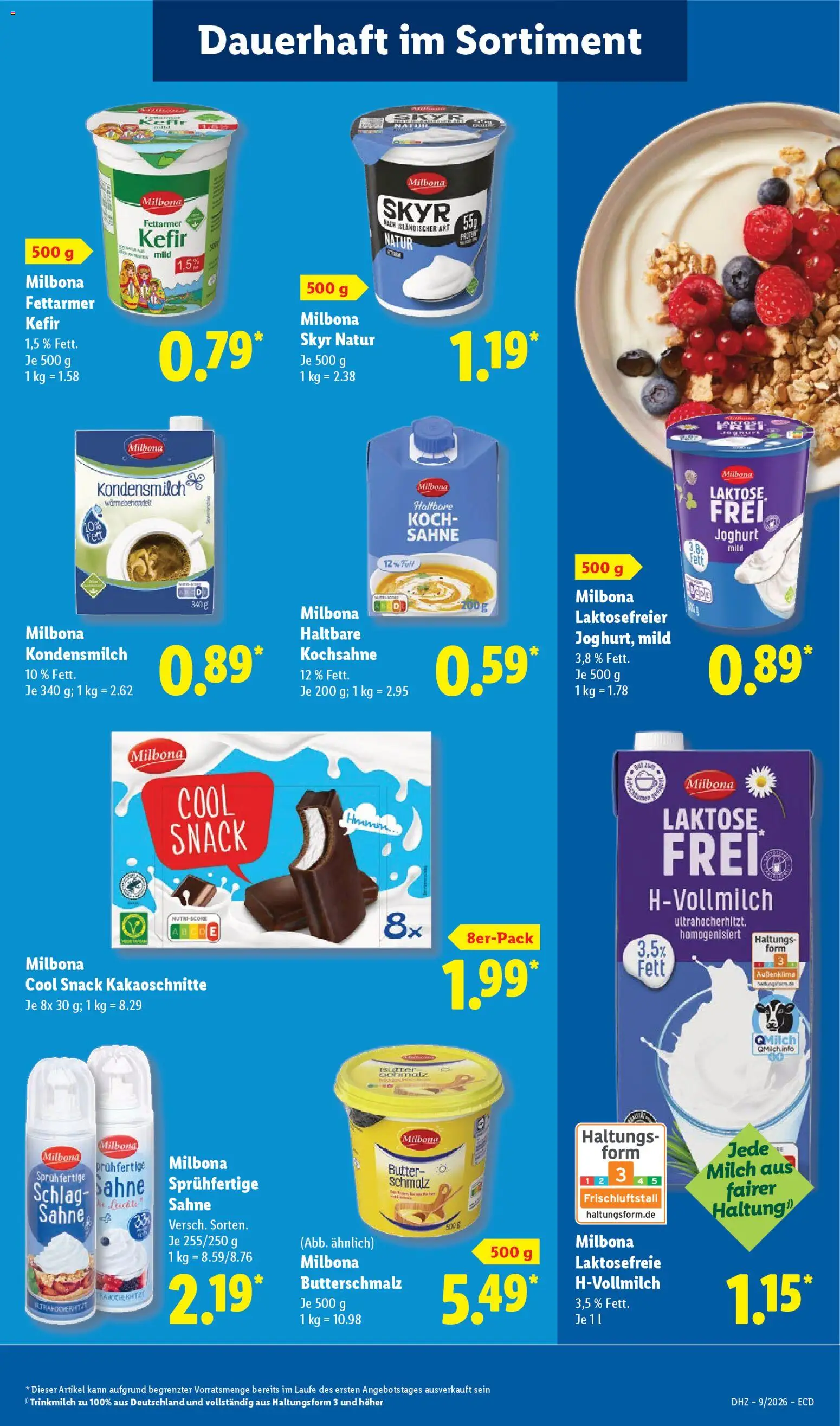 Lidl - Prospekt – gültig ab 23.02.2026 | Seite: 17 | Produkte: Butterschmalz, Kefir, Milch, Butter