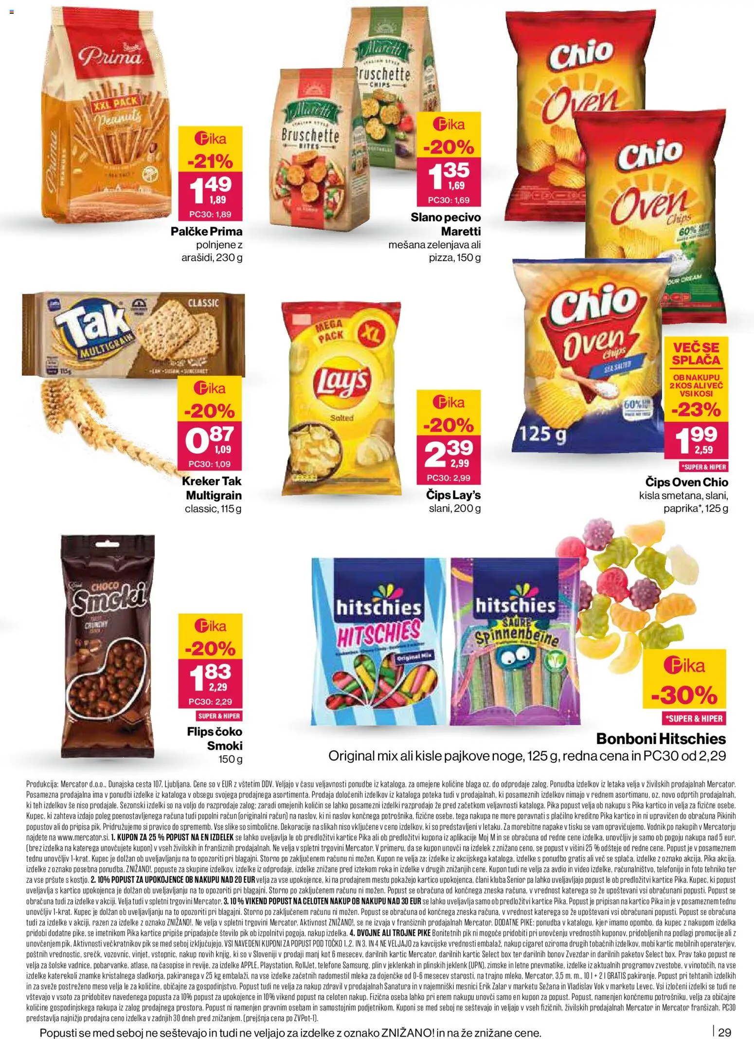 Novi Mercator katalog ponudbe – veljaven od 05.02.2026 | Stran: 29 | Izdelki: Bonboni, Paprika, Flips, Zelenjava