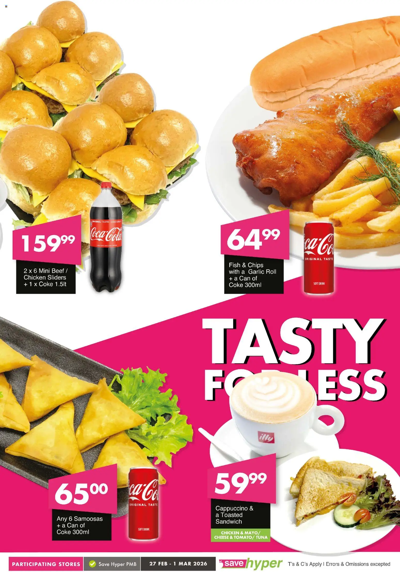New Save catalogue – valid from 27.02.2026 | Page: 9 | Products: Samoosas, Chicken, Chips, Garlic