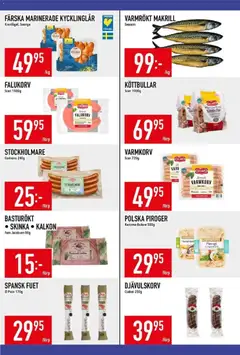 Matdax - erbjudanden - Förhandsvisning av reklamblad från butik Matdax aktuell från 27.10.2025 | Sida: 11 | Produkter: Varmkorv, Köttbullar, Falukorv