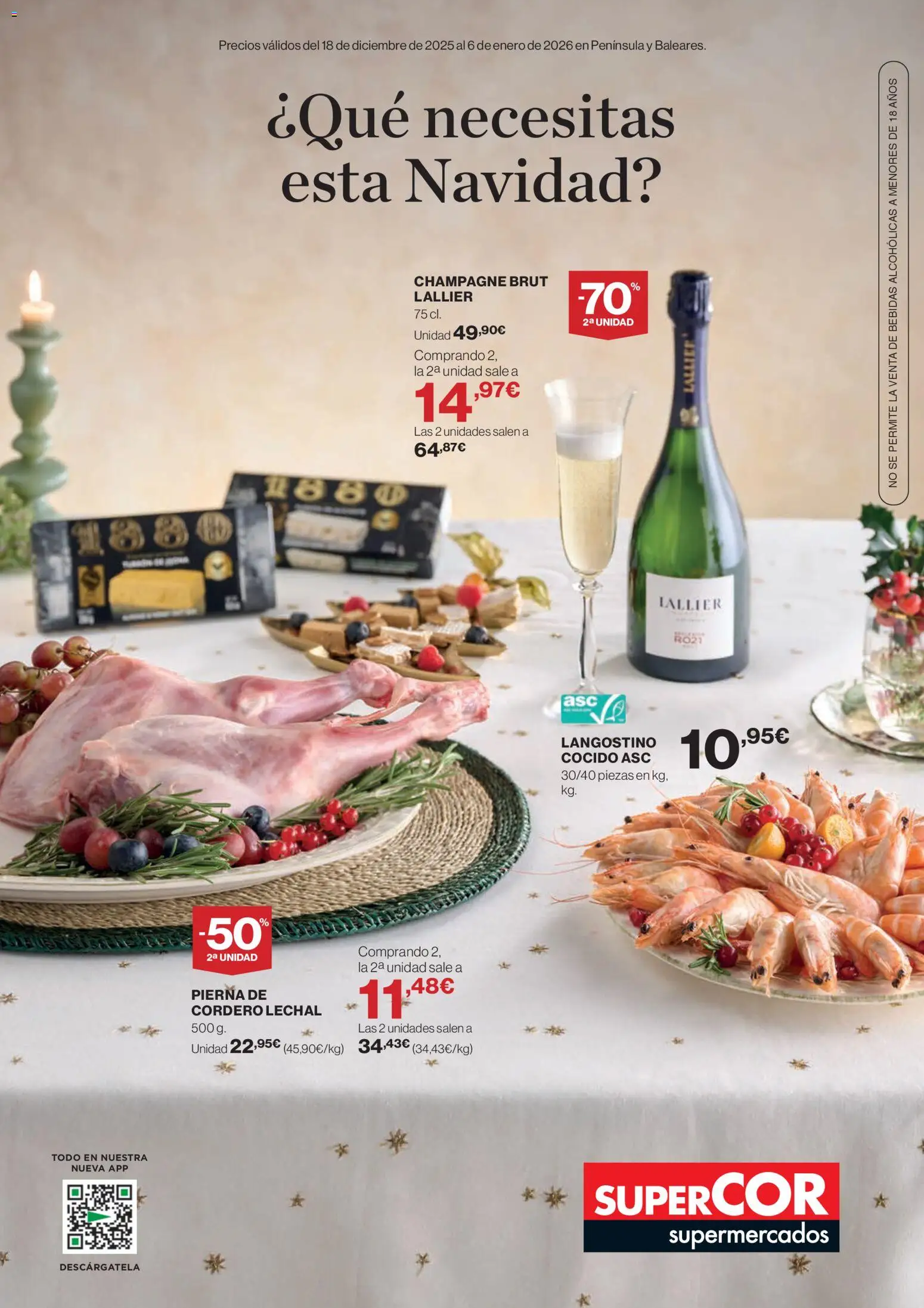 Supercor folleto │ válido desde el 18.12.2025 | Página: 1 | Productos: Φίλτρο καφέ, Langostino