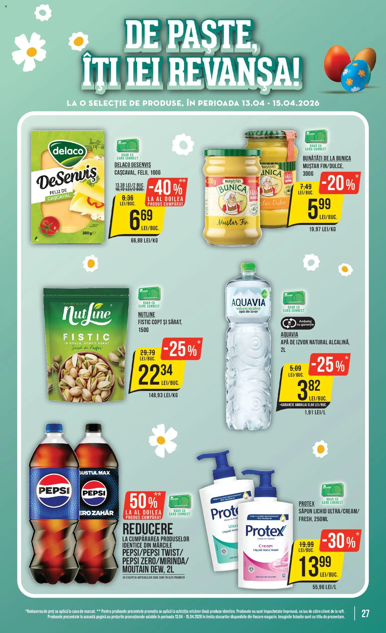 Noul catalog Mega Image – valabil de la 09.04.2026 | Pagină: 27 | Produse: Săpun, Muștar, Apă, Zahăr