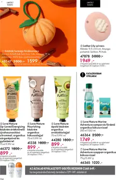Katalógus Oriflame 2026/04 - amely érvényes a következő dátumtól: 04.03.2026 | Oldal: 134 | Termékek: Sütőtök, Sampon, Szappan, Dezodor