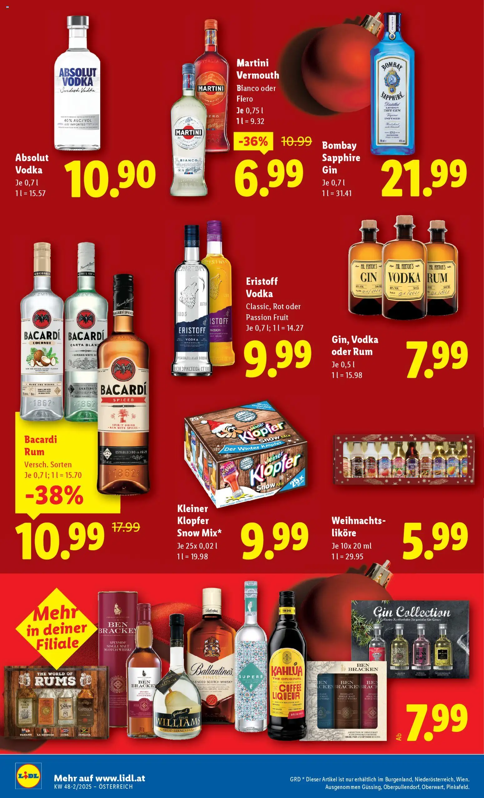 Lidl Flugblatt - Eisenstadt, Ebenfurth, Mattersburg gültig ab 27.11.2025 | Seite: 18 | Produkte: Gin