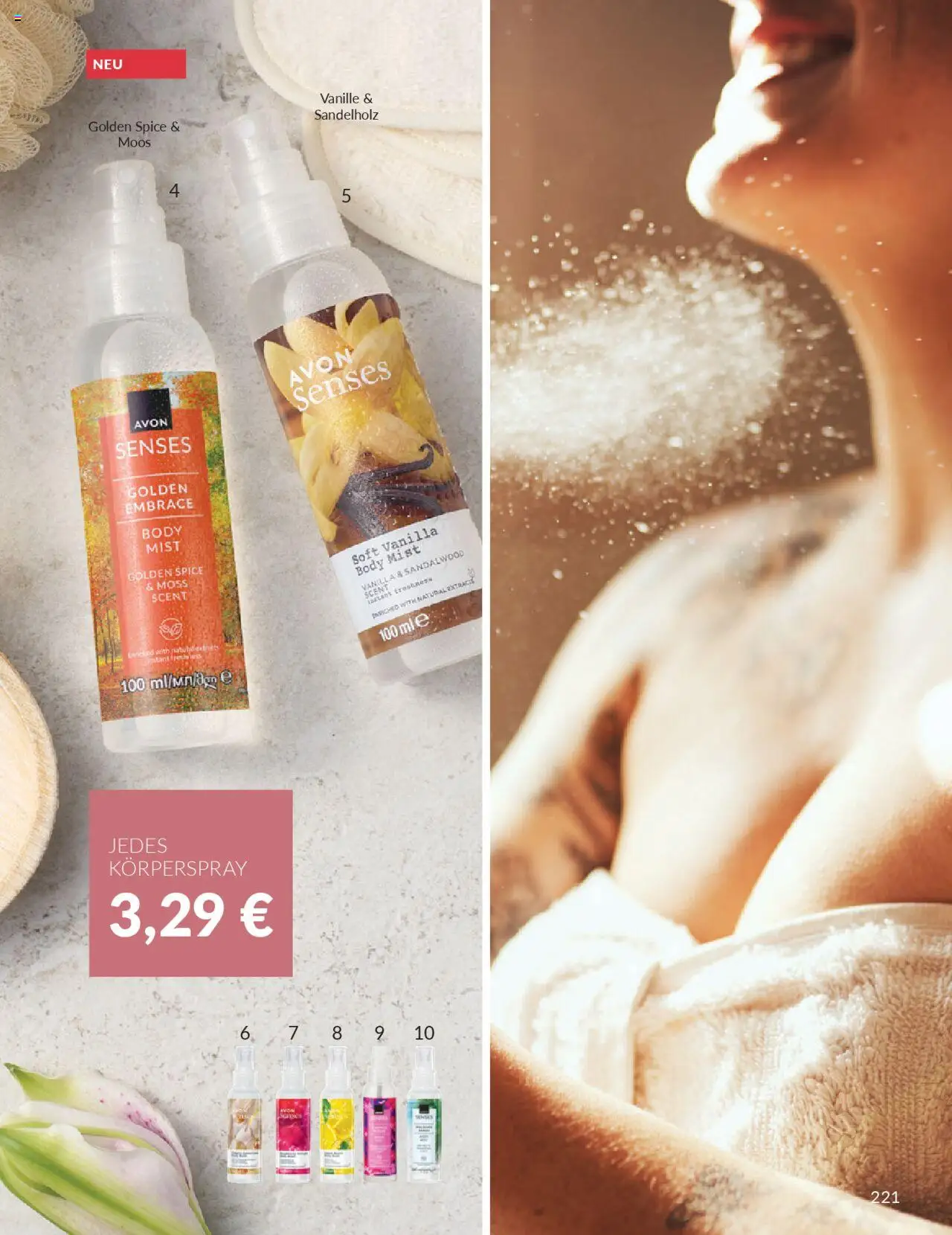 AVON Katalog Oktober 2025 – gültig ab 01.10.2025 | Seite: 223 | Produkte: Körperspray