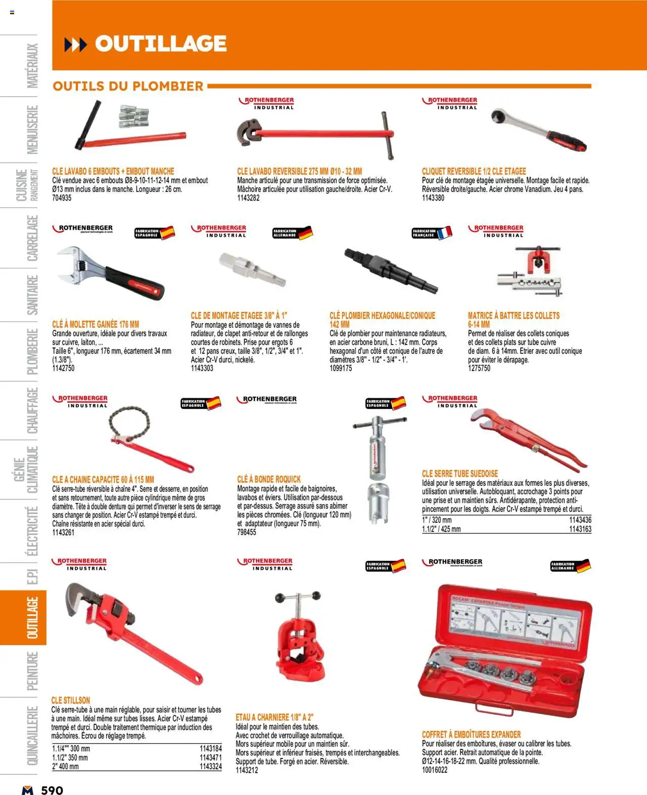  | Page: 590 | Produits: Adaptateur, Clé, Prise, Lavabo