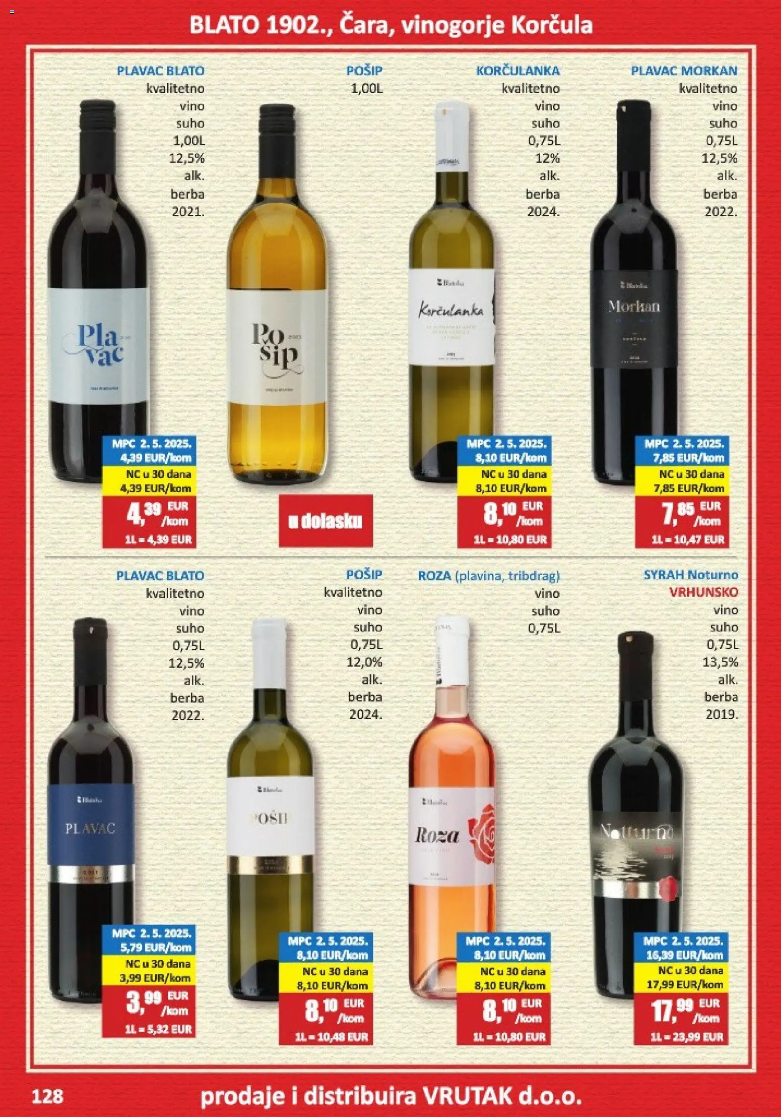 Vrutak katalog | vrijedi od 01.11.2025 | Stranica: 128 | Proizvodi: Vino