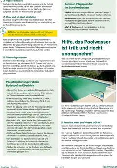 Lagerhaus  Checkliste Poolpflege und Gartenteichpflege ab 12.11.2025 gültig | Seite: 4 | Produkte: Wasser, Korb, Spülung, Bürste