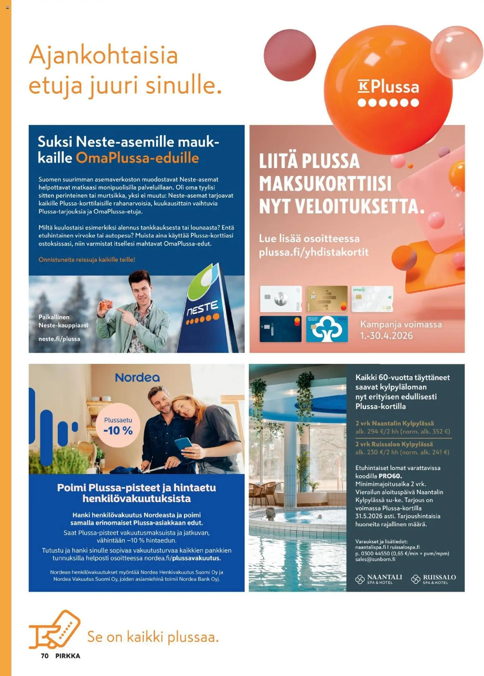 K-Market tarjoukset - Pirkka – voimassa 25.03.2026 alkaen | Sivu: 70