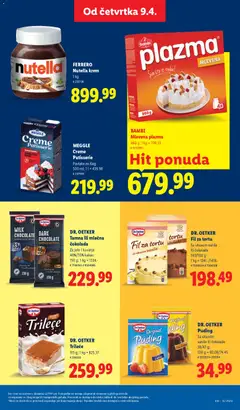 DR. OETKER Puding, Puding Sa ukusom vanile ili čokolade 38/47 g; 100 g = 92.08/74.45 - pregled Lidl kataloga - važi od 09.04.2026 | Strana: 33
