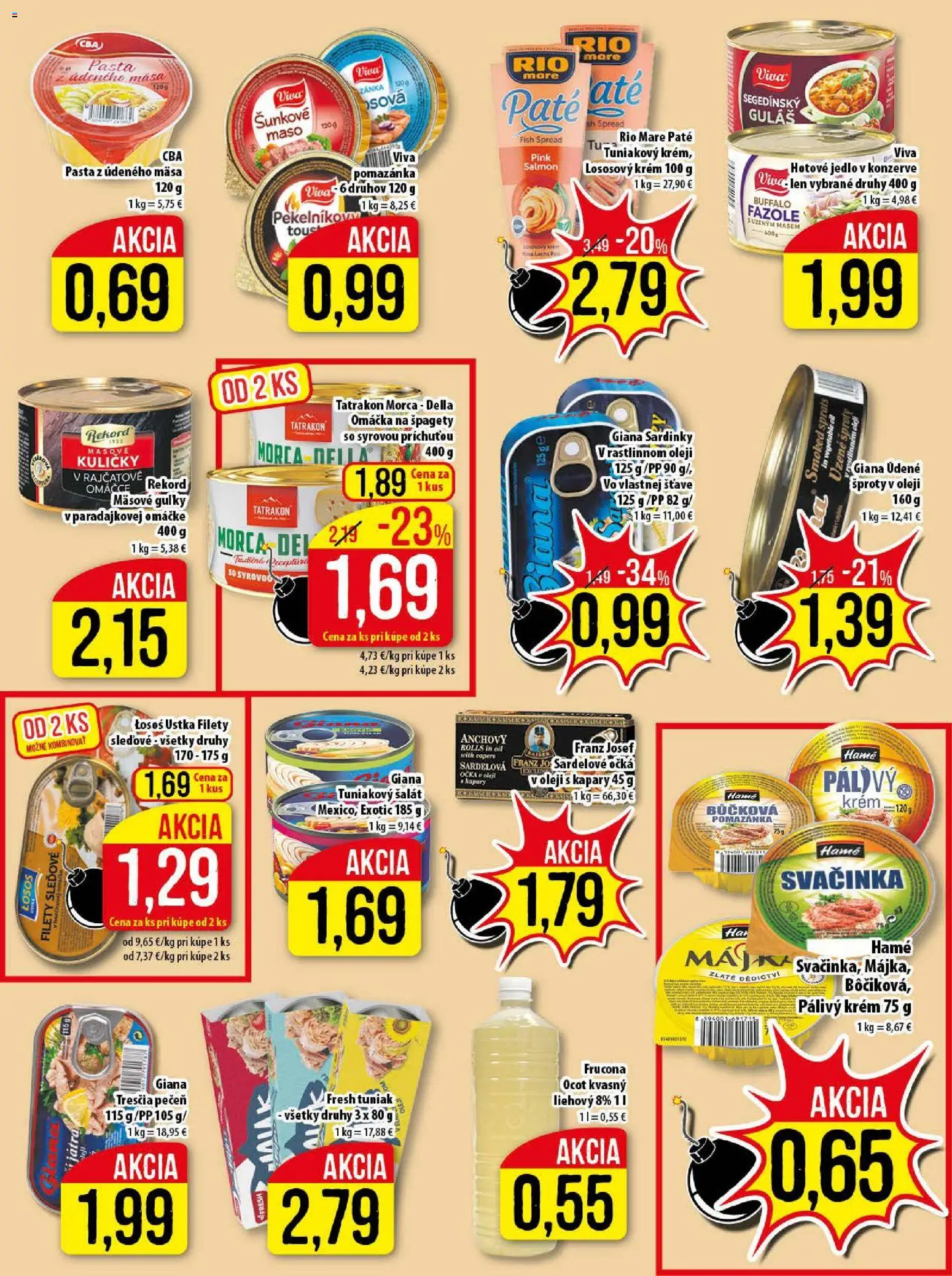 Nové Klas akcie – leták je platný od 23.02.2026 | Strana: 18 | Produkty: Olej, Losos, Šalát, Ocot