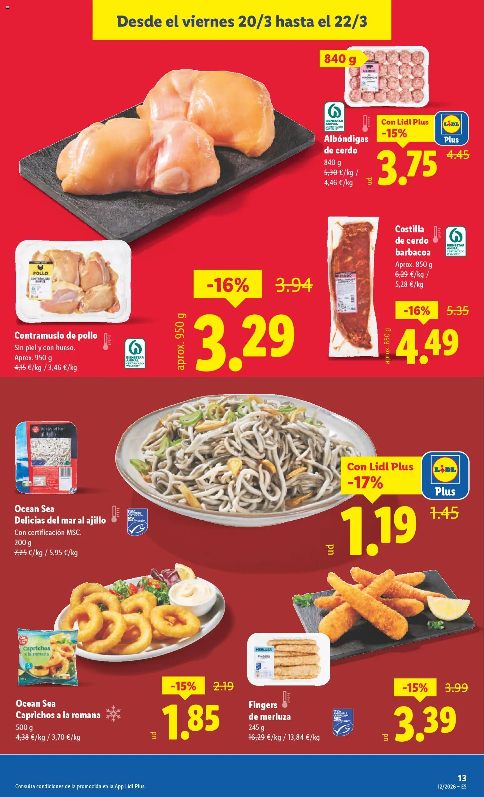 Lidl folleto │ válido desde el 16.03.2026 | Página: 27 | Productos: Cerdo, Costilla de cerdo, Barbacoa