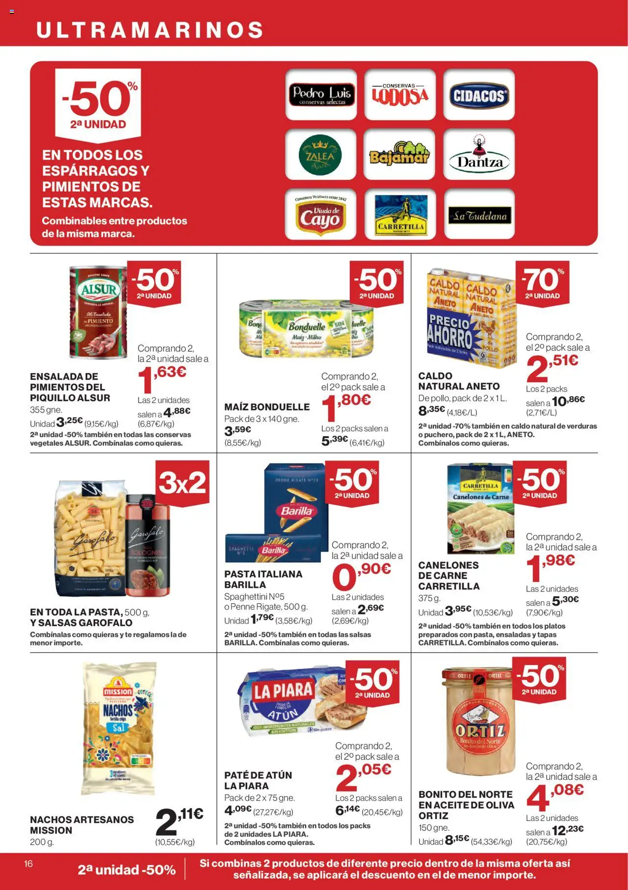 Hipercor catálogo │ válido desde el 11.09.2025 | Página: 18 | Productos: Καλτσάκια μισά, Aceite, Κάδος απορρυμάτων, Canelones