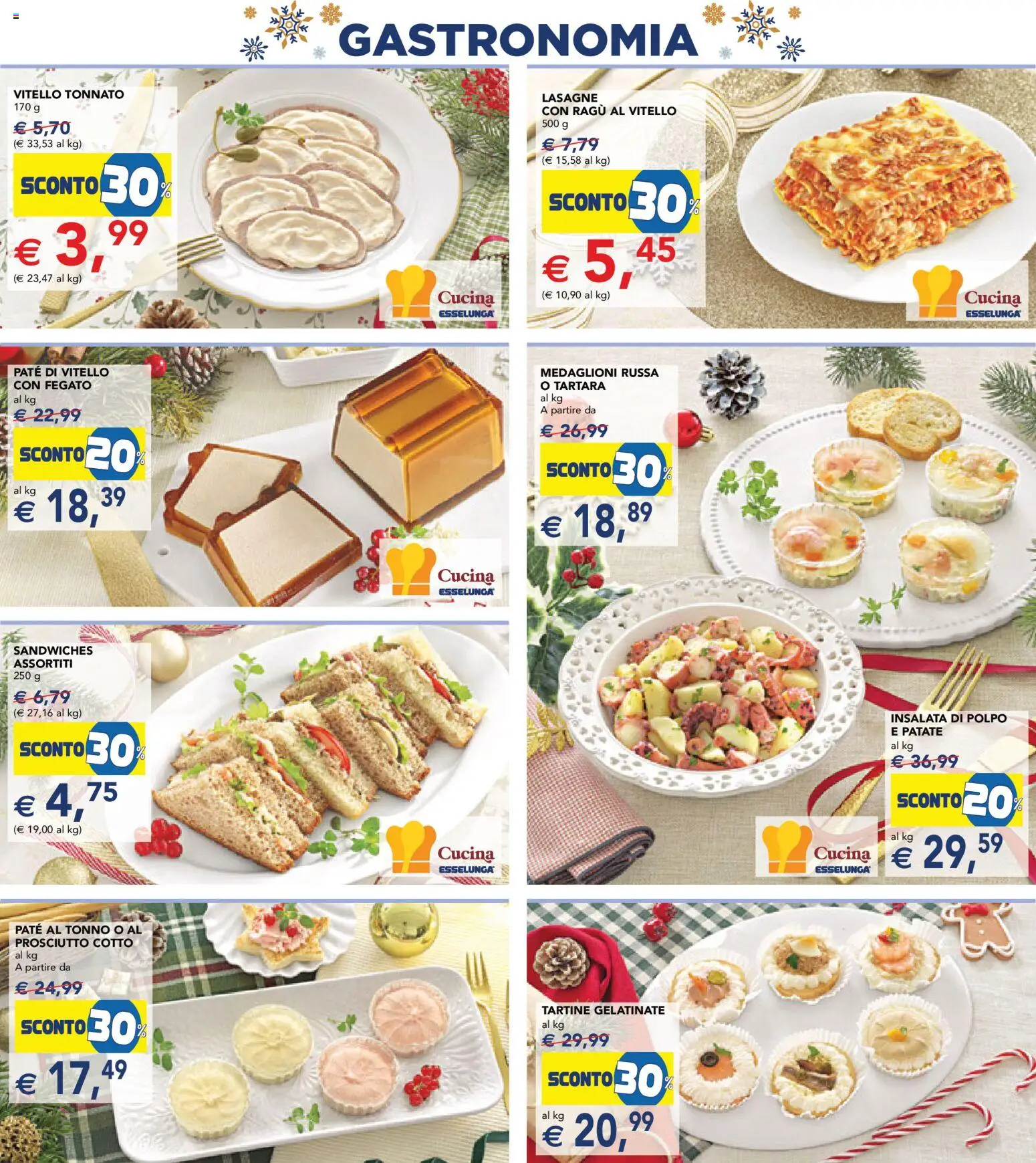 Volantino Esselunga S del 11.12.2025 | Pagina: 2 | Prodotti: Paté, Insalata, Patate, Ragú