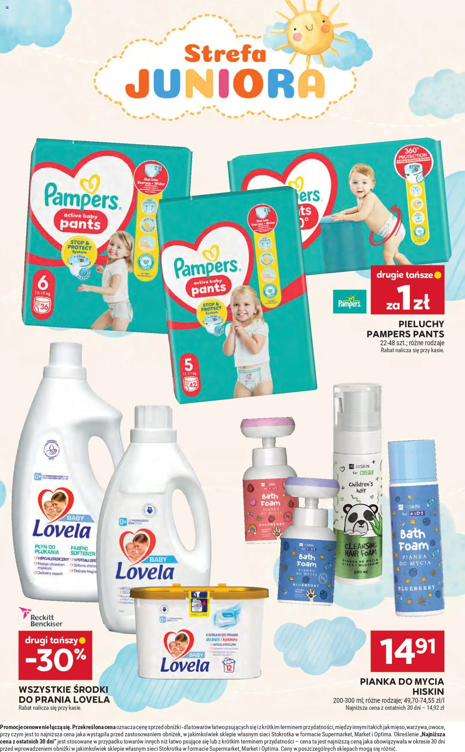 Stokrotka Gazetka od 05.02.2026 | Strona: 37 | Produkty: Stokrotka, Pampers, Zapach, Lovela