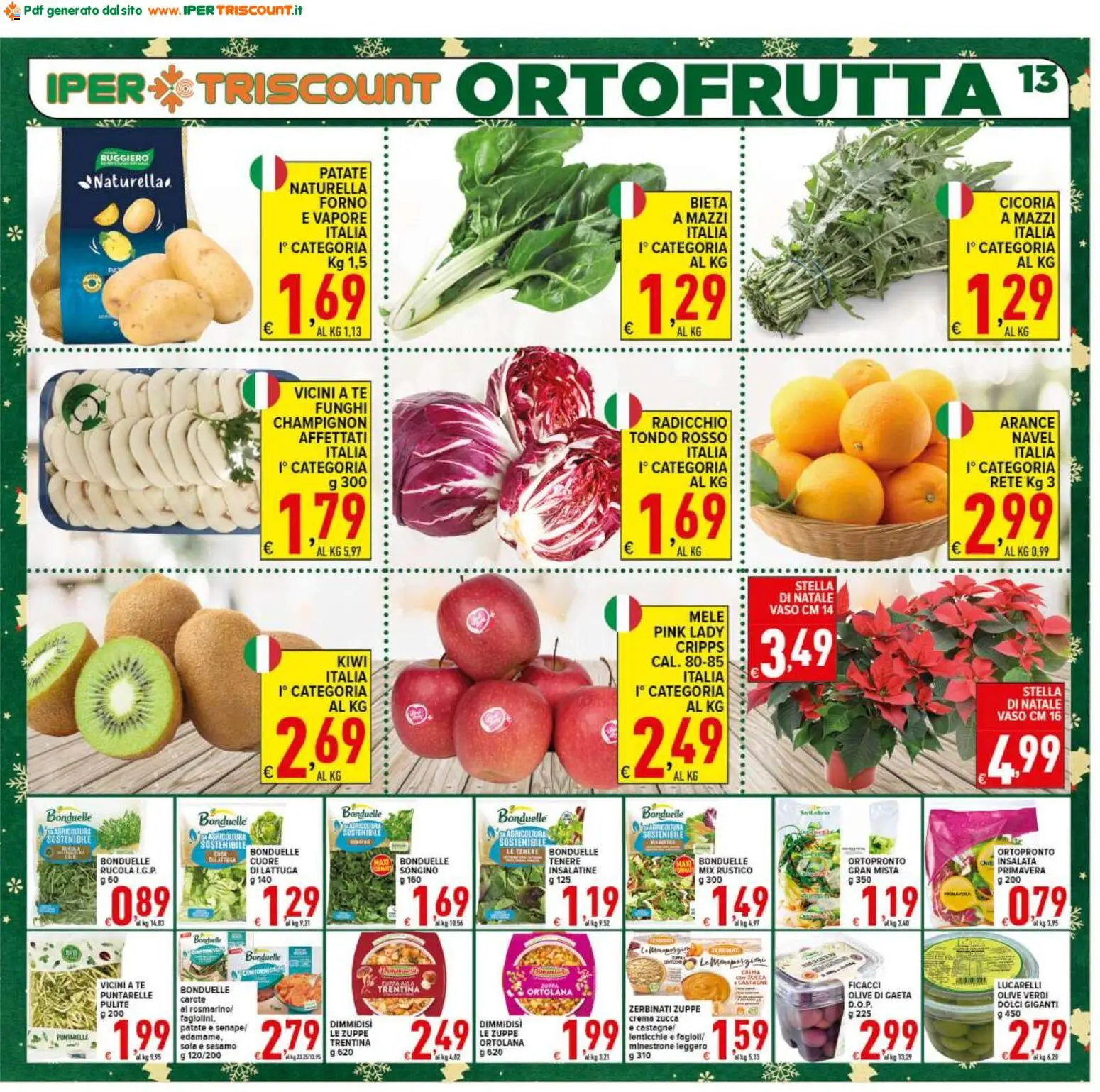 Volantino Ipertriscount del 06.12.2025 | Pagina: 13 | Prodotti: Rosmarino, Arance, Kiwi, Olive