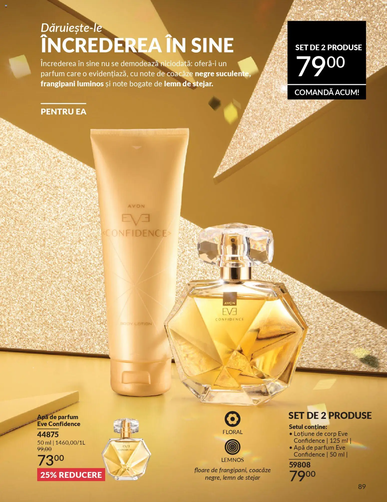 Noul catalog Avon – valabil de la 01.01.2026 | Pagină: 91 | Produse: Apă de parfum, Body, Parfum, Apă