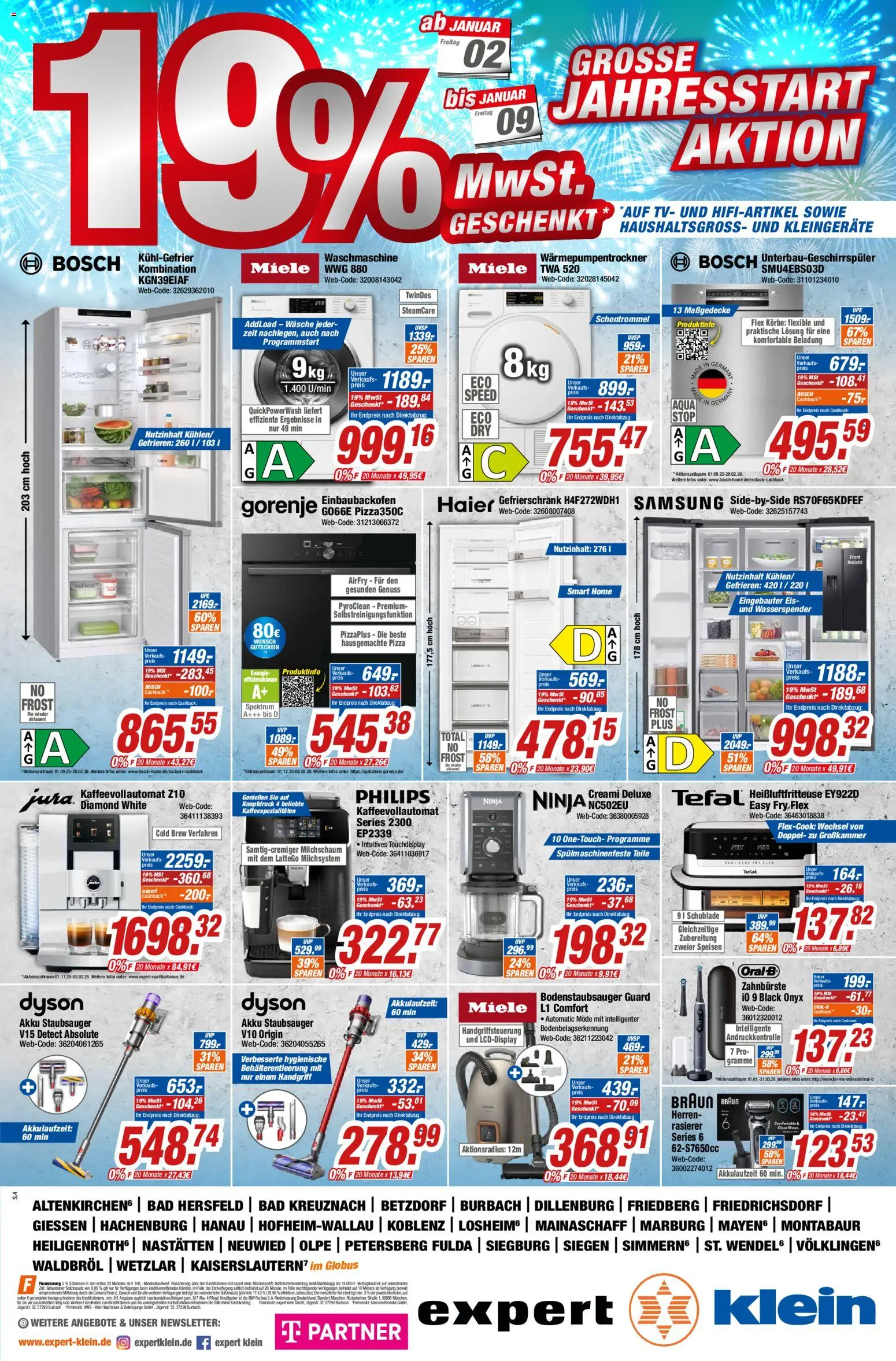 Expert Prospekt 	 – gültig ab 02.01.2026 | Seite: 4 | Produkte: Miele, Dyson, Rasierer, Zahnbürste