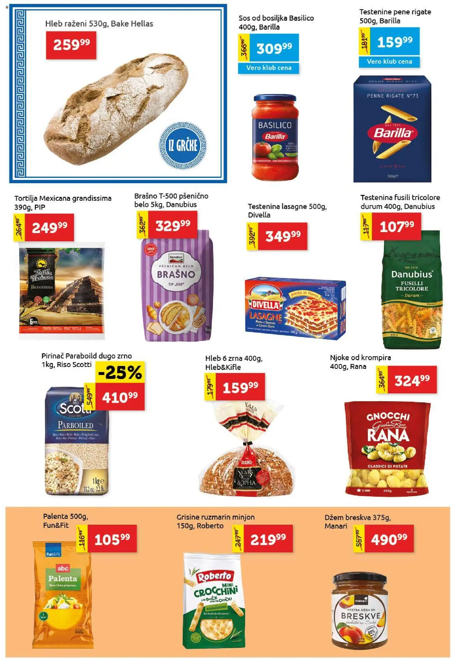 SuperVERO katalog - važi od 08.01.2026 | Strana: 10 | Proizvode: Tortilja, Dzem, Njoke, Brašno