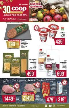 COOP - Abc & szuper / Alföld Pro-Coop Zrt. - amely érvényes a következő dátumtól: 20.11.2025