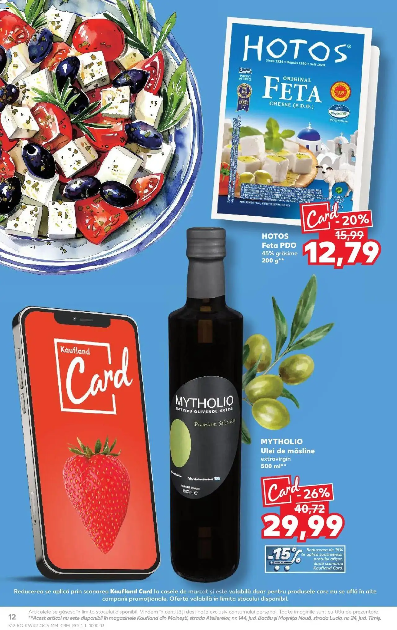 Noul catalog Kaufland – valabil de la 15.10.2025 | Pagină: 12 | Produse: Măsline, Ulei
