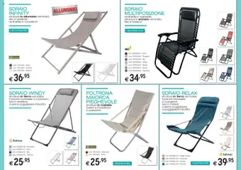 Anteprima del volantino Brico OK volantino Arredo Giardino valido a partire dal 05.03.2026 | Pagina: 16 | Prodotti: Poggiapiedi, Sdraio, Cuscino, Poltrona