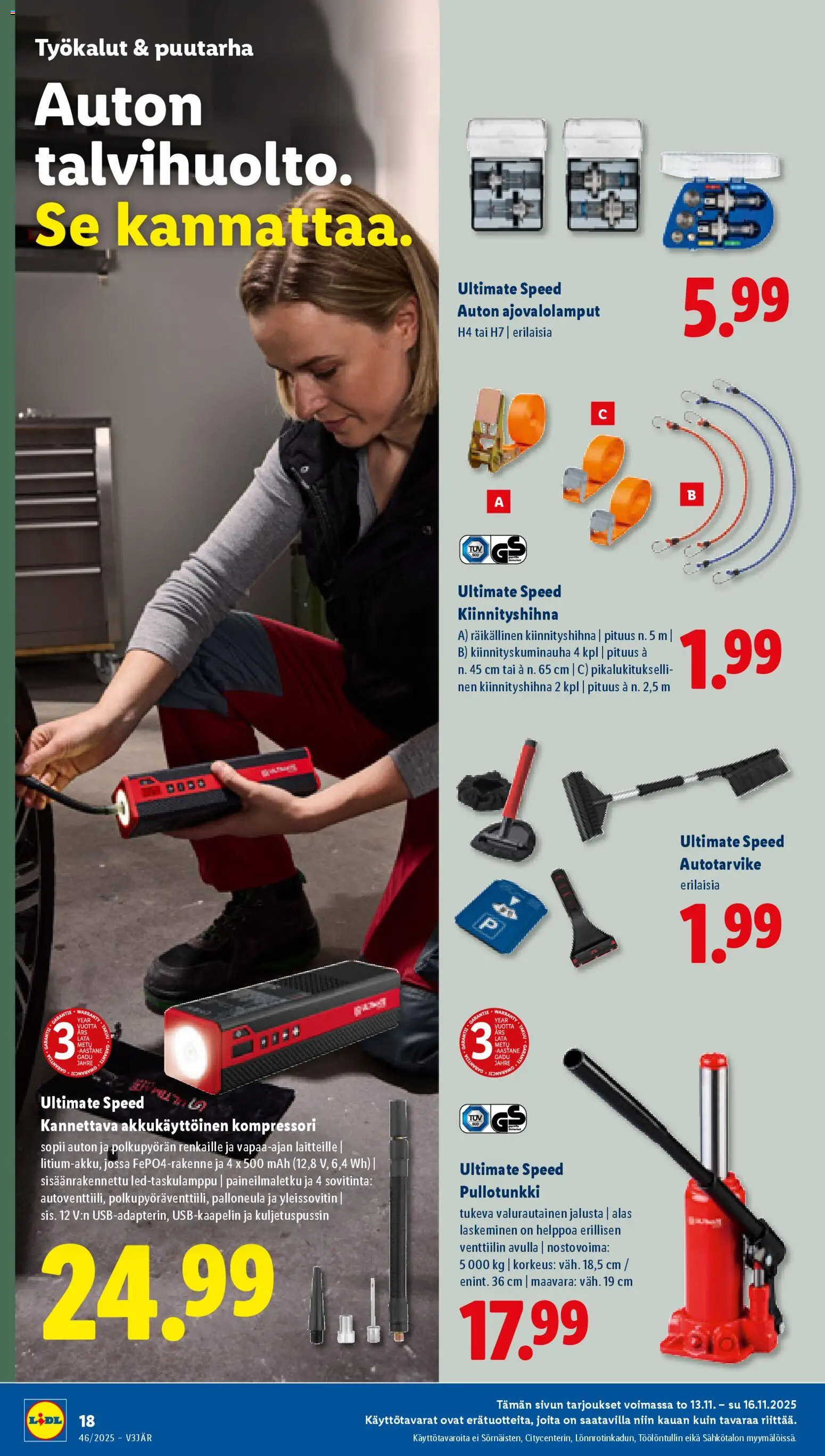 Lidl - Black Friday – voimassa 13.11.2025 alkaen | Sivu: 20 | Tuotteet: Jalusta, Kompressori