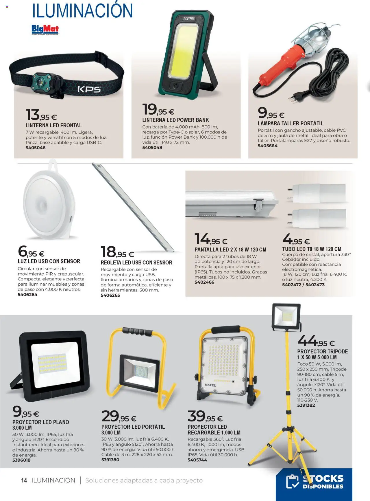 BigMat folleto │ válido desde el 23.09.2025 | Página: 14 | Productos: Muebles, Cable, USB, Lámpara
