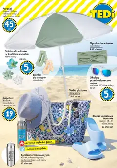 TEDi Gazetka od 13.06.2025 | Strona: 7 | Produkty: Opaska do włosów, Parasol, Okulary, Torba