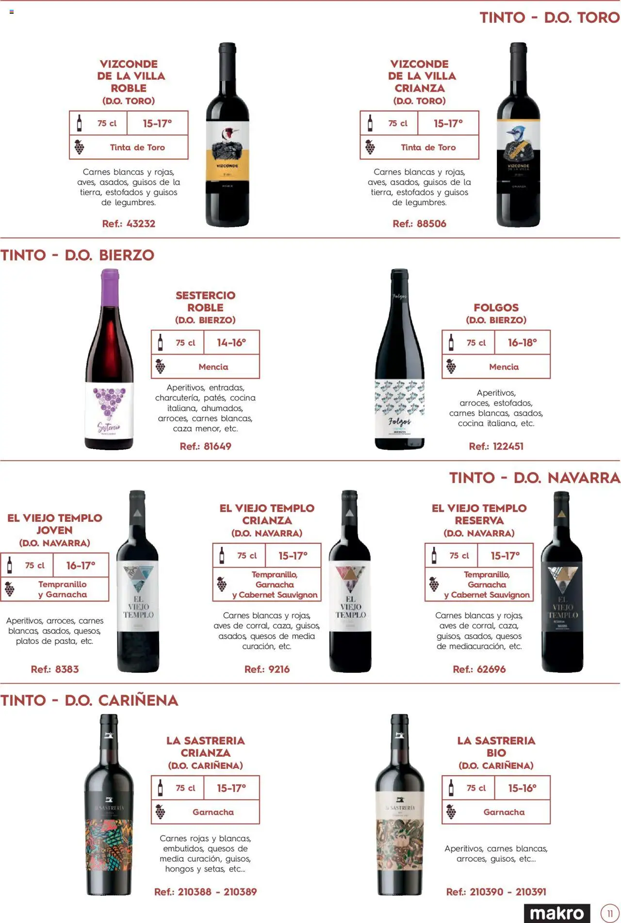 Makro Guia de vinos │ válido desde el 02.01.2025 | Página: 11 | Productos: Cocina