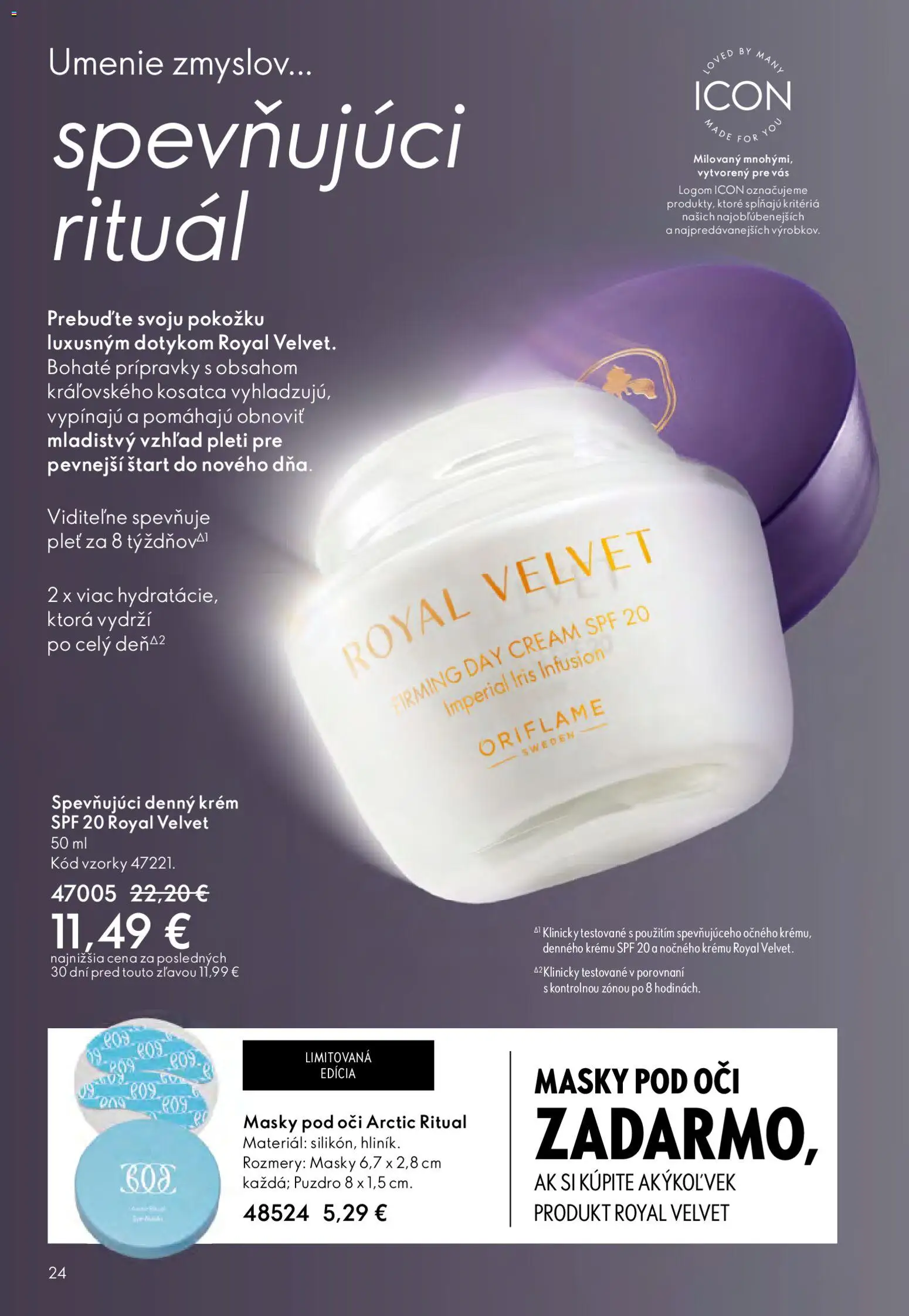Nové Oriflame akcie – leták je platný od 15.04.2026 | Strana: 24 | Produkty: Krém, Puzdro
