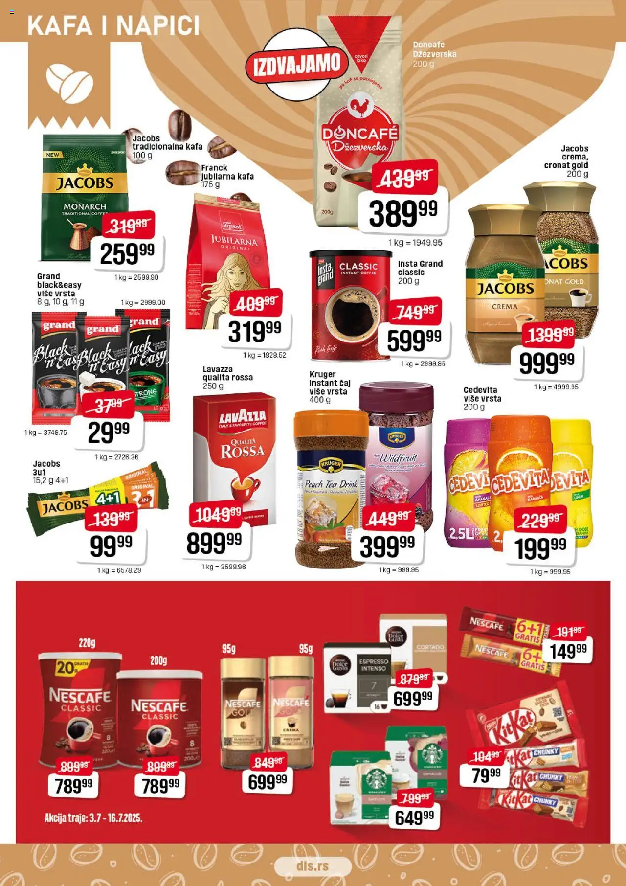 DIS katalog - važi od 03.07.2025 | Strana: 10 | Proizvode: Ananas, Cedevita, Lavazza, Čaj