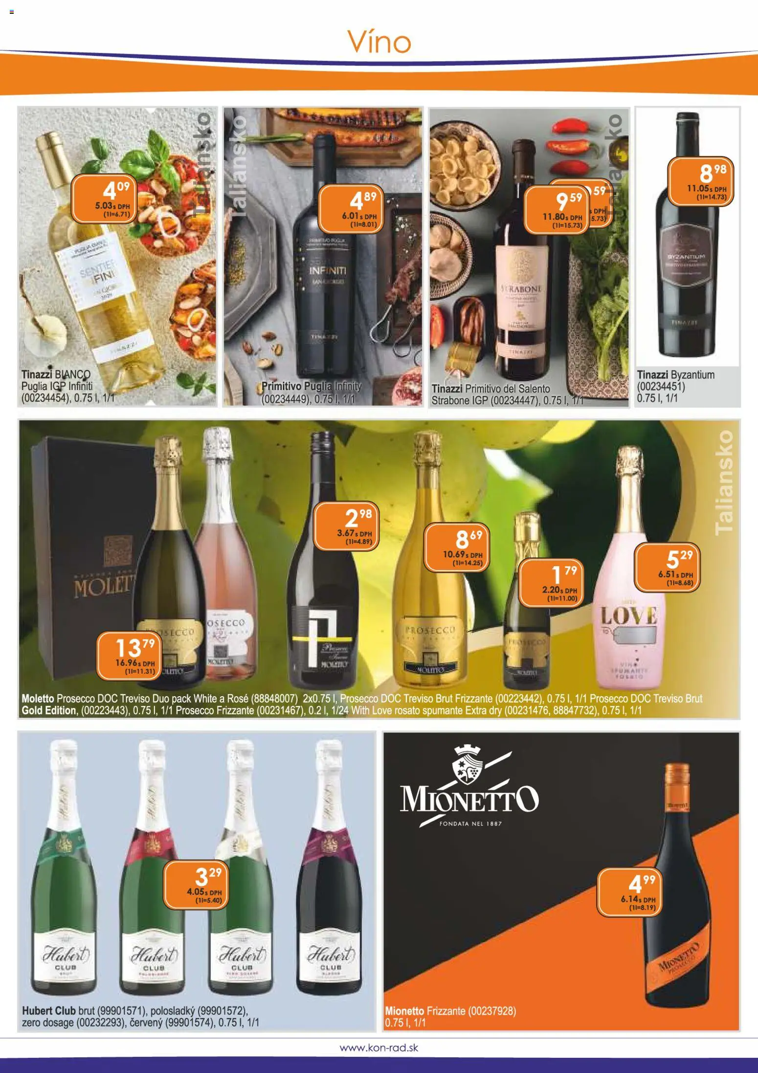 Nové KON - RAD akcie – leták je platný od 08.01.2026 | Strana: 11 | Produkty: Víno, Prosecco