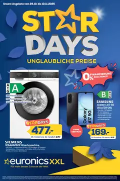 Euronics Star Days ab 29.10.2025 gültig