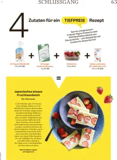 Migros aktionen Magazin ab 15.04.2026 gültig | Seite: 63 | Produkte: Brot, Erdbeeren, Zucker