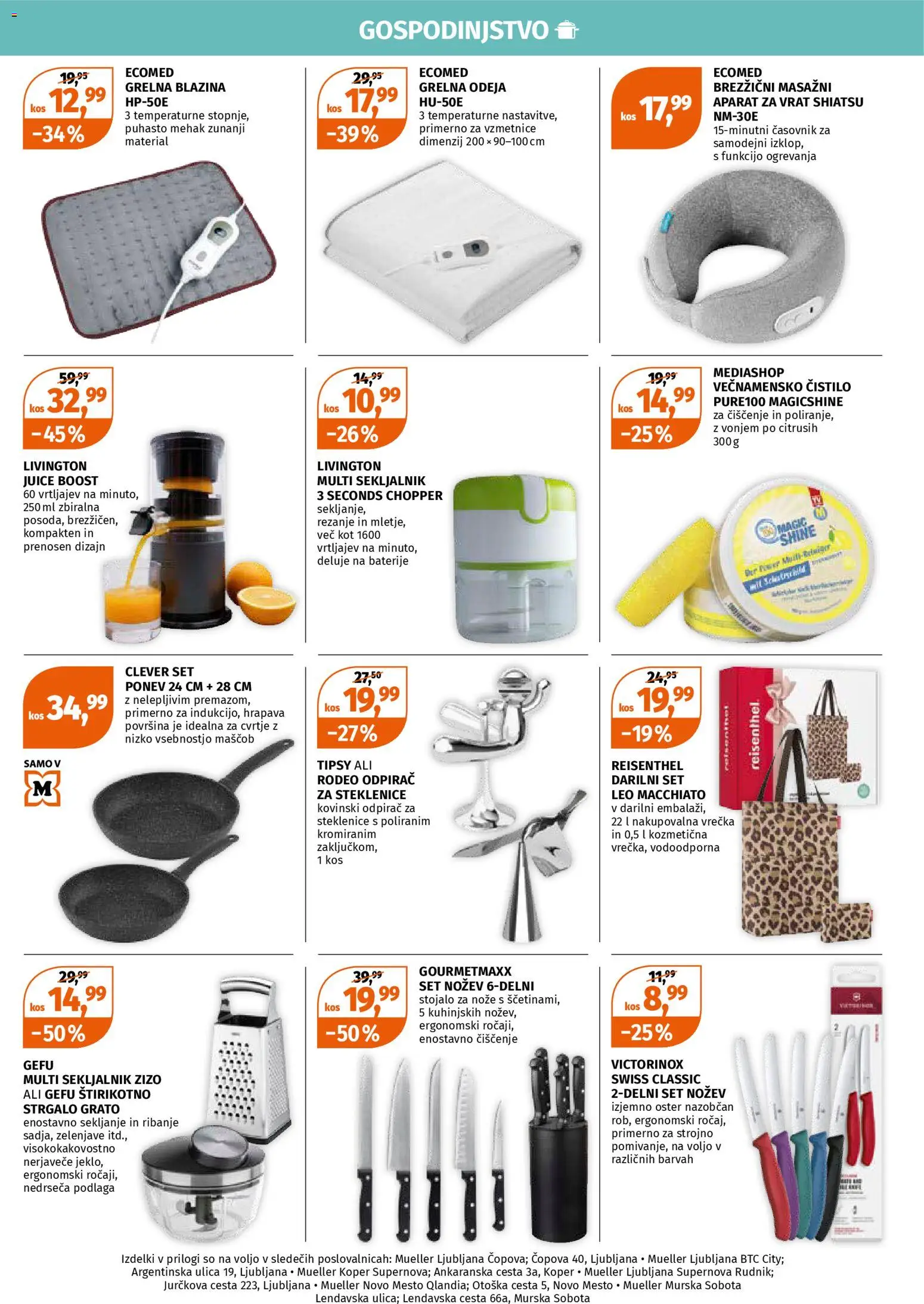 Novi Müller katalog ponudbe – veljaven od 27.10.2025 | Stran: 4 | Izdelki: Blazina, Odeja, Baterije, Kos
