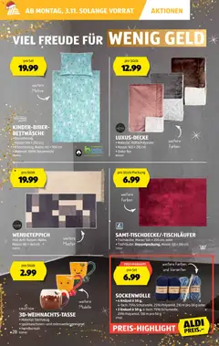 Aldi Aktionen ab 30.10.2025 gültig | Seite: 29 | Produkte: Bettwäsche