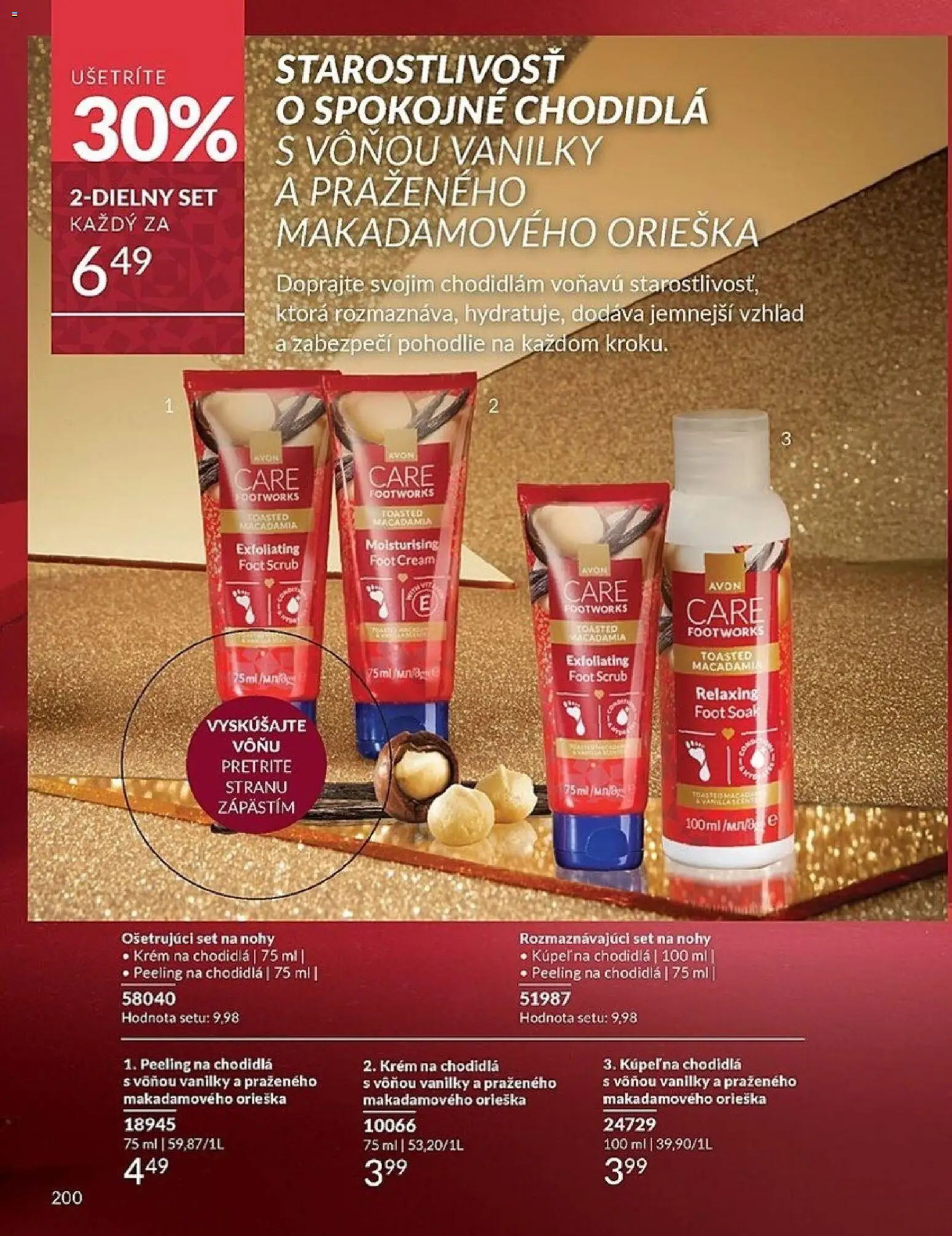 Nové Avon akcie – leták je platný od 01.11.2025 | Strana: 200 | Produkty: Peeling, Krém