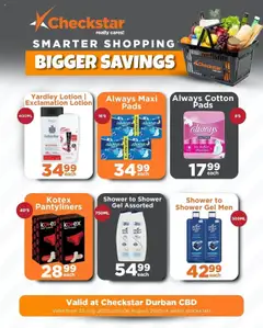 Check Star Durban CBD Specials │ valid from 23.07.2025 | Page: 4 | Products: Shower, Pads, Shower gel, Lotion