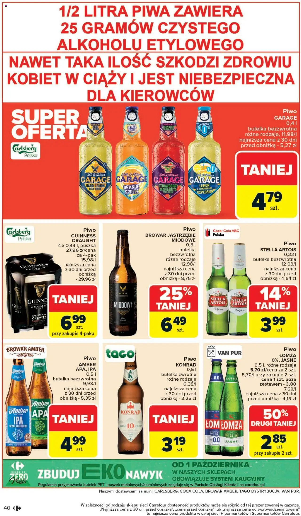 Carrefour Gazetka od 20.10.2025 | Strona: 42 | Produkty: Guinness, Piwo