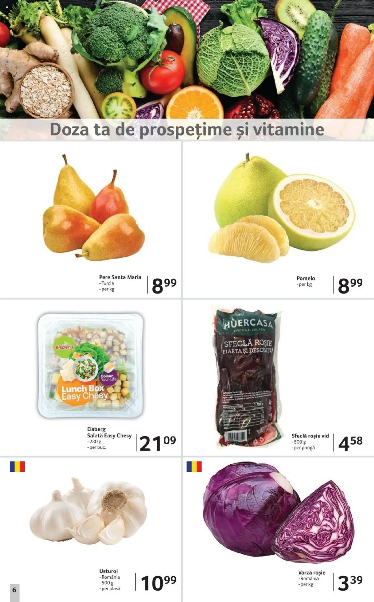 Noul catalog Selgros – valabil de la 17.10.2025 | Pagină: 6 | Produse: Varză, Pungă, Salată, Usturoi