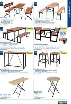 Náhled letáku Makro leták - Letní sezona od 17.07.2025 | Strana: 21 | Produkty: Eukalyptus, Stůl, Lavice