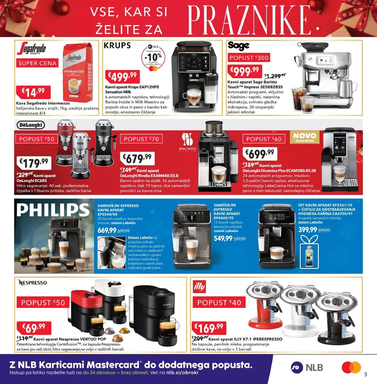 Novi Harvey Norman katalog ponudbe – veljaven od 08.12.2025 | Stran: 3 | Izdelki: Črpalka, Kava