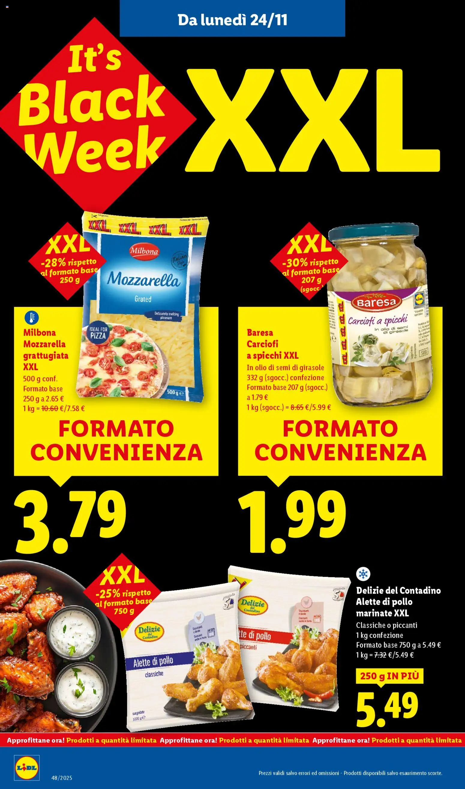 Volantino Lidl del 24.11.2025 | Pagina: 6 | Prodotti: Pizza, Tè, Olio, Olio di semi di girasole