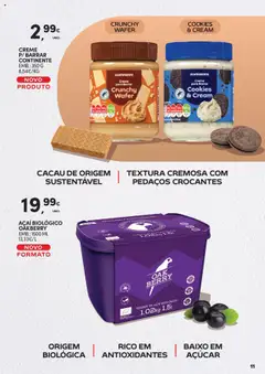 Pré-visualização Continente - Novidades de que toda a gente gosta válido de 02.09.2025 | Página: 11 | Produtos: Açai, Açúcar, Creme