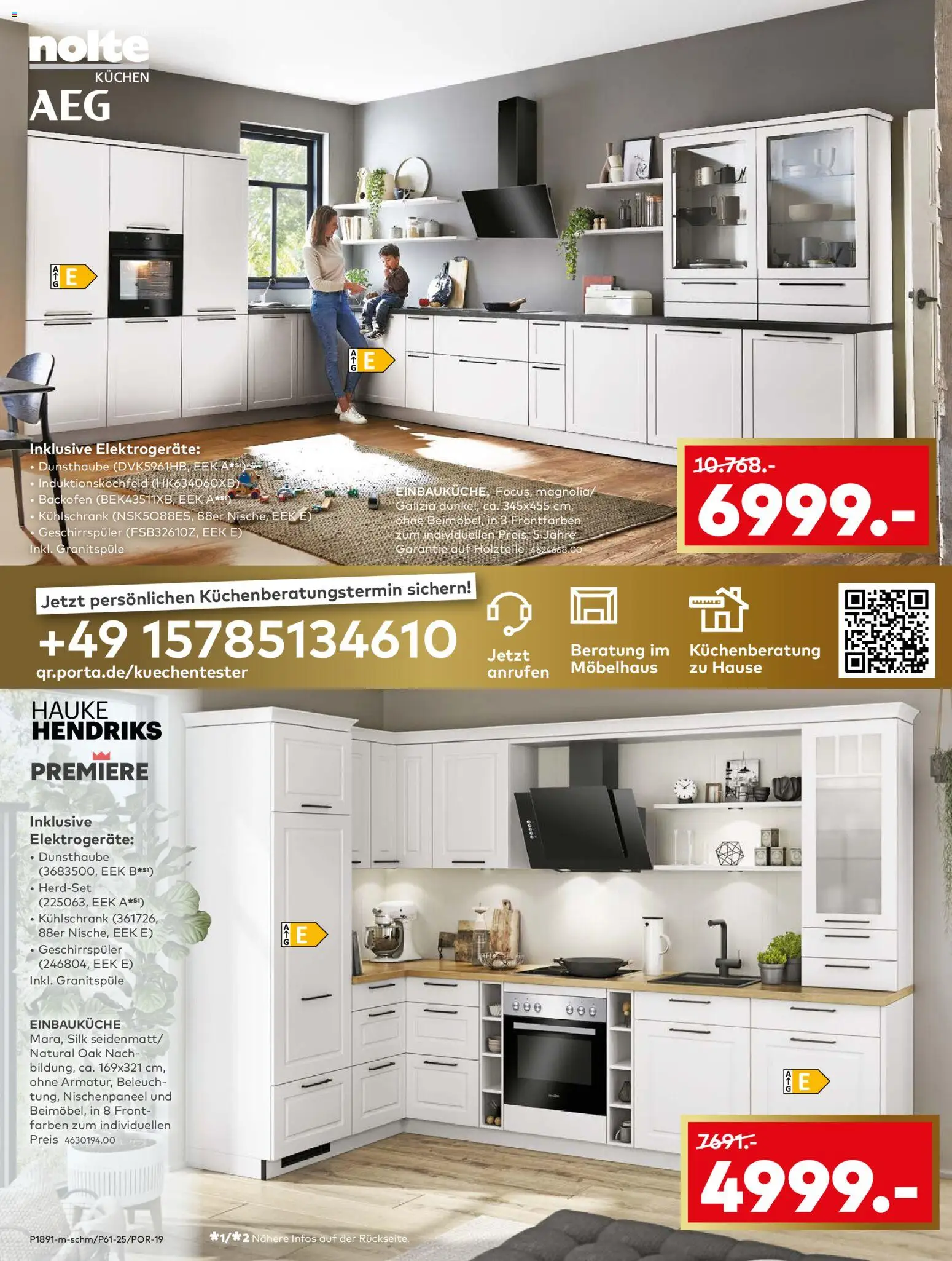 Porta! - Küchentester gesucht: jetzt bewerben und Traumküche zum halben Preis sichern - FreliBorBVGremBerAa – gültig ab 16.11.2025 | Seite: 8 | Produkte: Geschirrspüler, Einbauküche, Kühlschrank, Kuchen