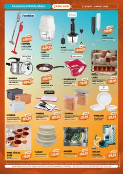 27.02.2026 tarihinden itibaren geçerli olan Çağrı Market kataloğu önizlemesi | Sayfa: 16 | Ürünler: Blender, Kahve, Zselatin, Fare