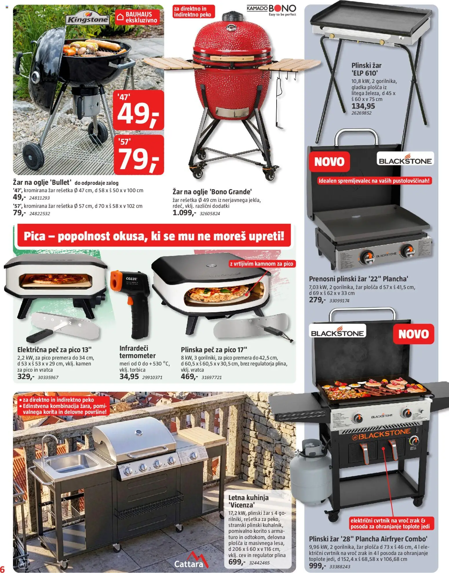 Novi Bauhaus katalog ponudbe – veljaven od 29.04.2026 | Stran: 6 | Izdelki: Plinski žar, Termometer, Kuhinja, Pomivalno korito